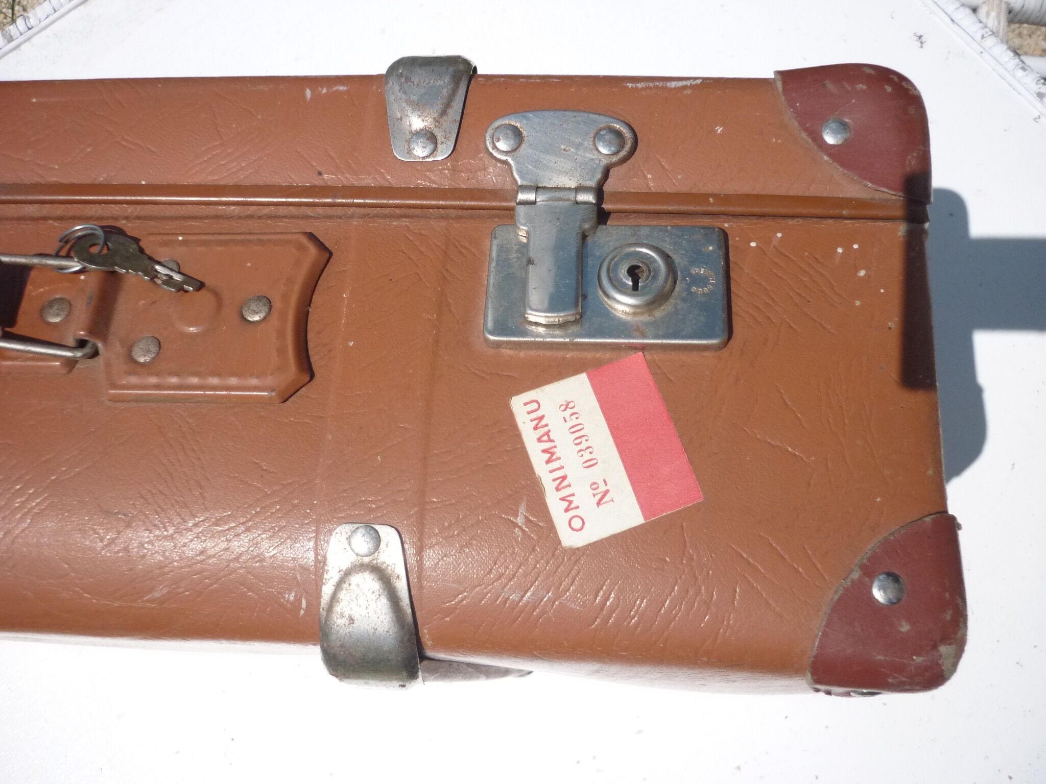 Old suitcase of 50-60 years