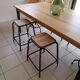 Set of 4 industrial stools