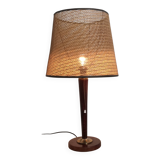 Midcentury modern mahogany lamp