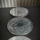 Silver metal coaster