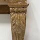Napoleon III fireplace with claw feet in speckled marble, 19th century.