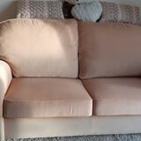 Fixed sofa 2 places and a half velvet