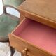 Vintage chest of drawers with compass feet
