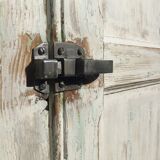 White patinated wardrobe