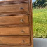 Art Deco chest of drawers, mustache feet