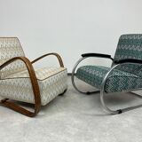 Tubular steel armchair by Tubax