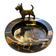 Vienna bronze tray with dog scottish terrier austria marble catchall