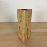 Raymonde Leduc herbarium triangular vase, ceramics