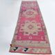 Soft Pink Vintage Runner Rug, 91x304Cm