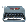 Machine à écrire Japy gris-vert avec caisse