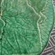 Assiette verte feuille de gien france