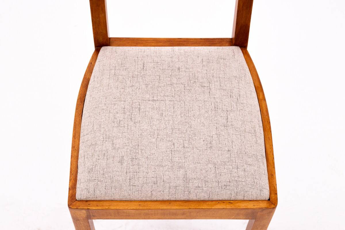 Set of six Art Deco chairs, Poland, 1940s.