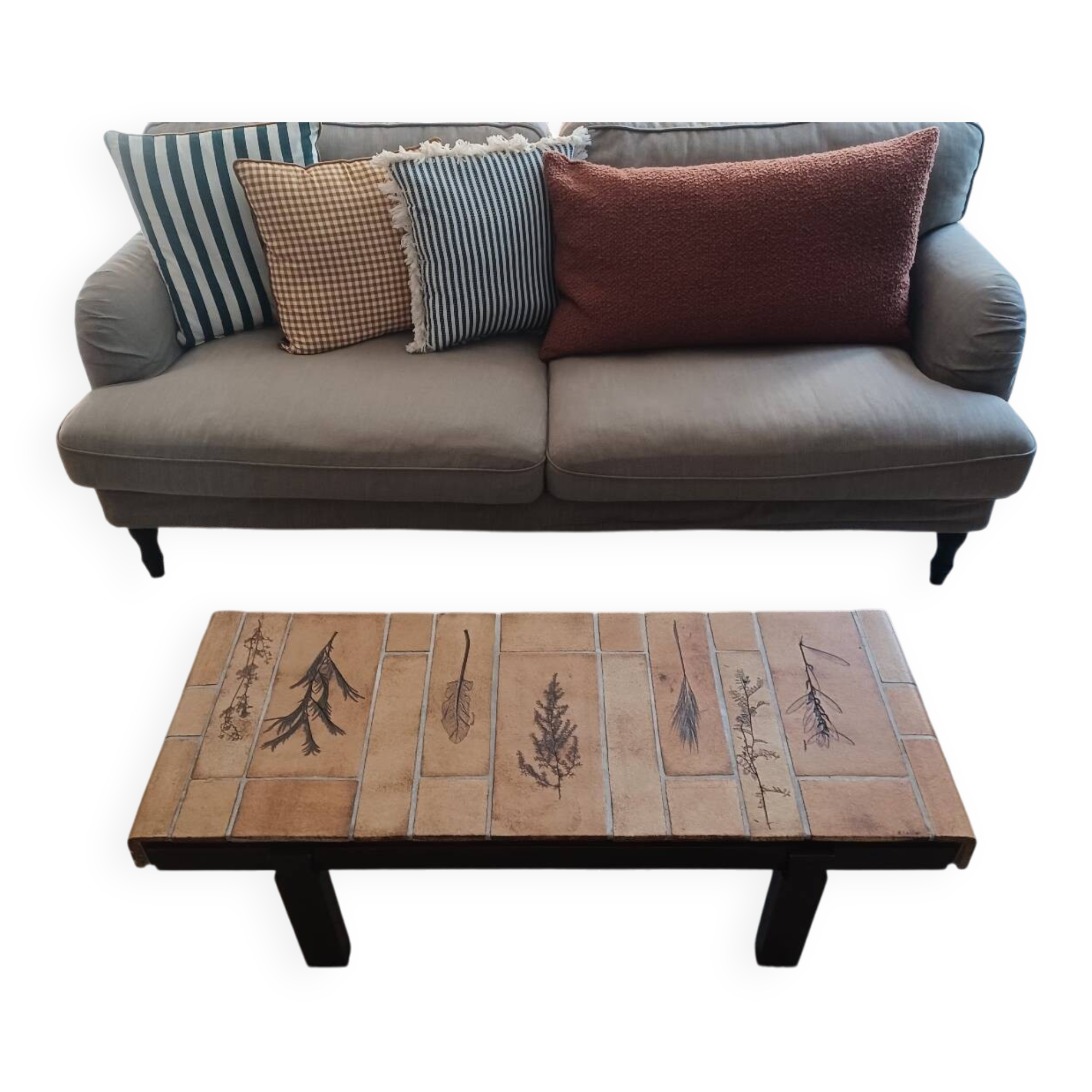 Vallauris herbarium coffee table by Roger Capron