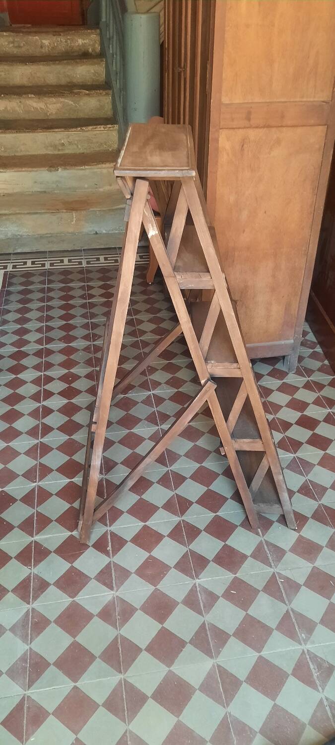 Antique wooden stepladder