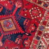 Tapis coureur vintage du Moyen-Orient Malayer fait main en laine 108 x 321