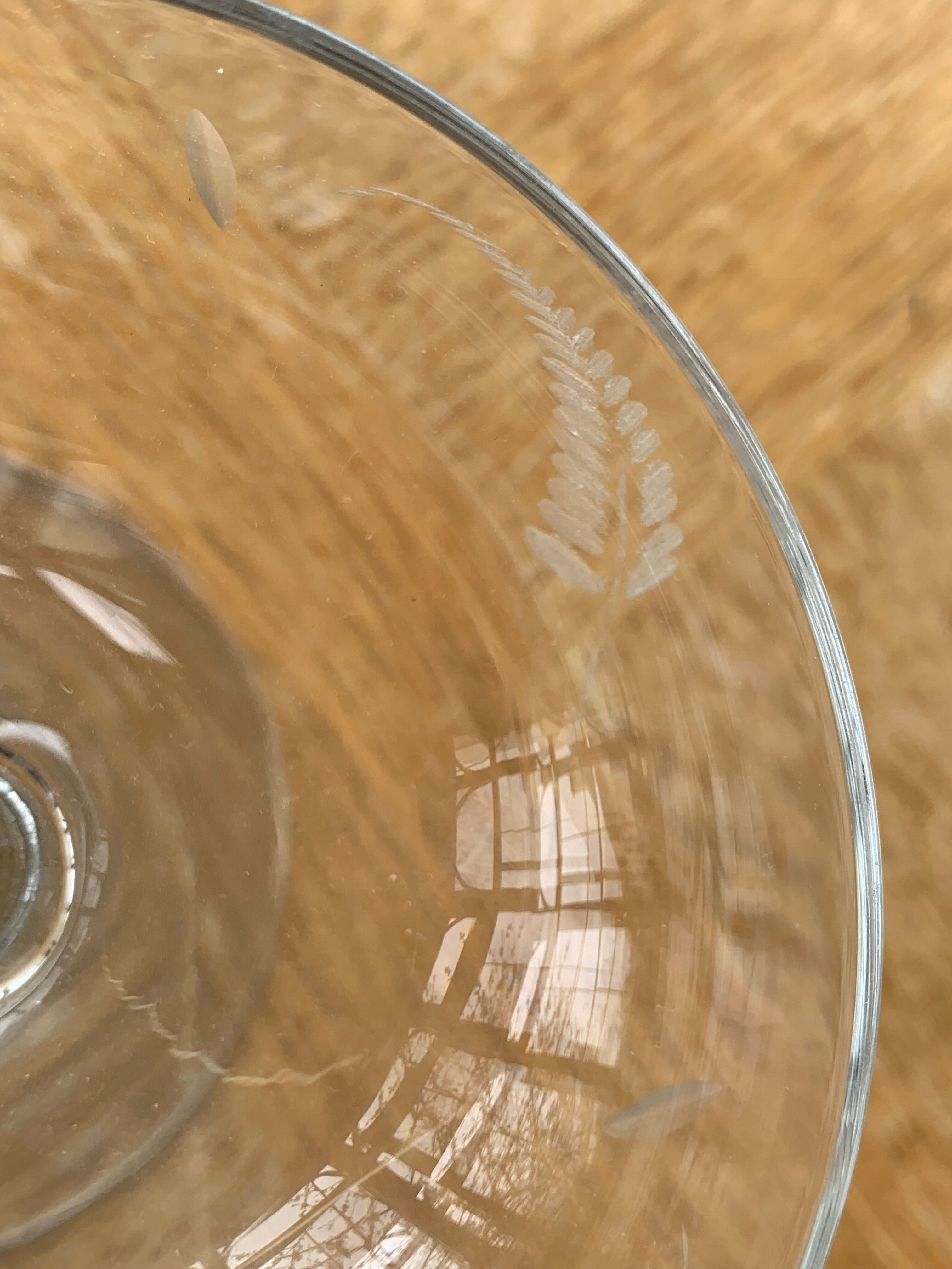 5 vintage mismatched champagne glasses