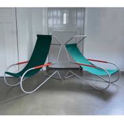 Set of midcentury 'Lido' sun lounge chairs, design Battista and Gino Giudici