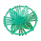 vintage fruit cup in braided ceramic