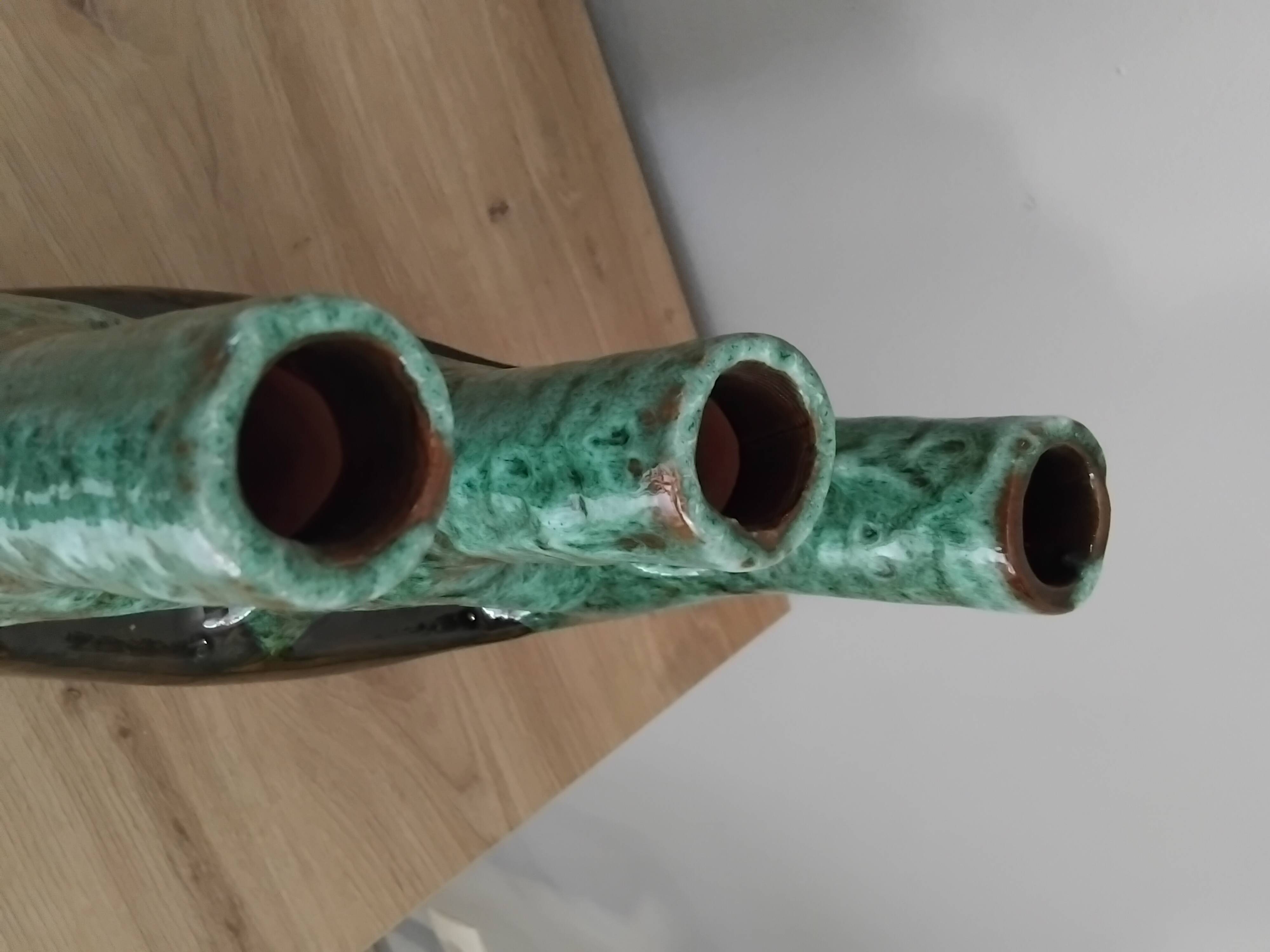 Candle holder from Tamegroute Morocco Marrakech vintage ceramic design