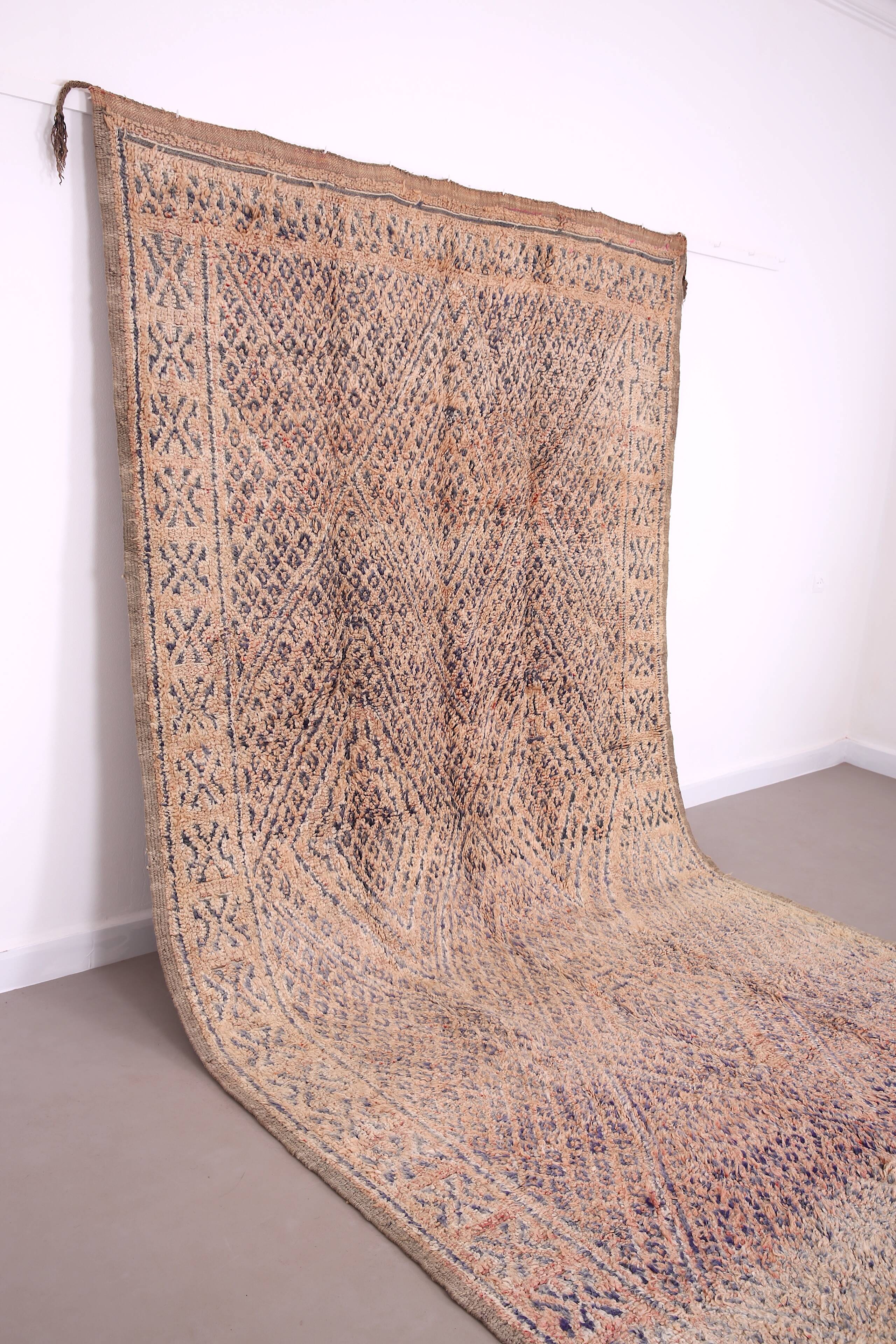 Vintage Beni Mguild Rug 196 CM X 383 CM - tapis marocain berbere - moroccan rug