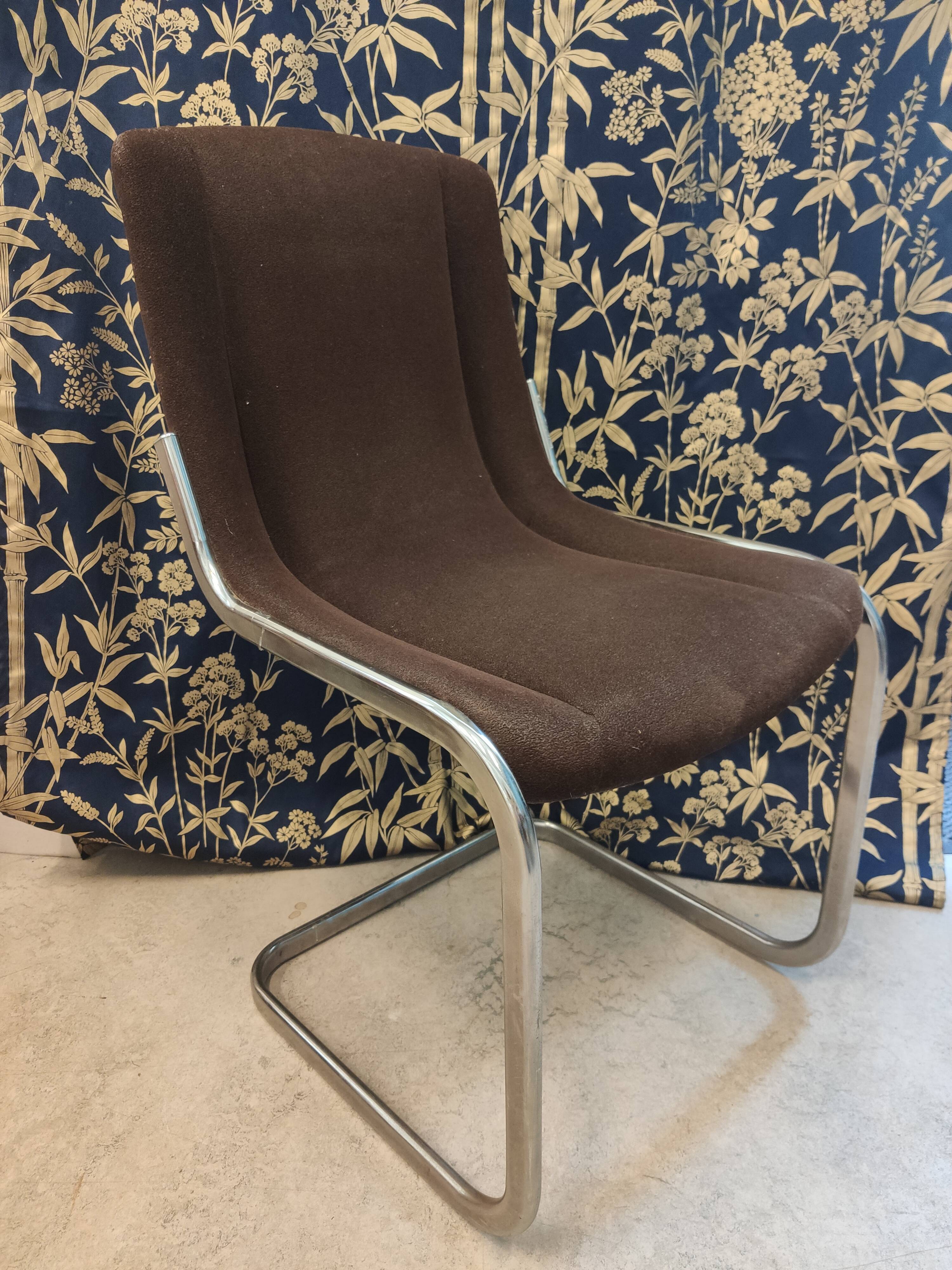 Lot of 4 Italian chairs Cidue 1970