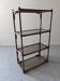 Bamboo shelf with tinted glass, France circa 1970.