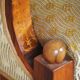 Empire Upholstered and Inlaid Walnut Living Room Set, Austria, 1810s, Set of 3