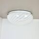 Large 38cm "swirl" murano glass ceiling wall light by vetri murano, italy, 1970s