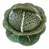 Soup tureen in cabbage barbotine