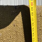 Antique 4-panel screen – burlap and upholstery nails