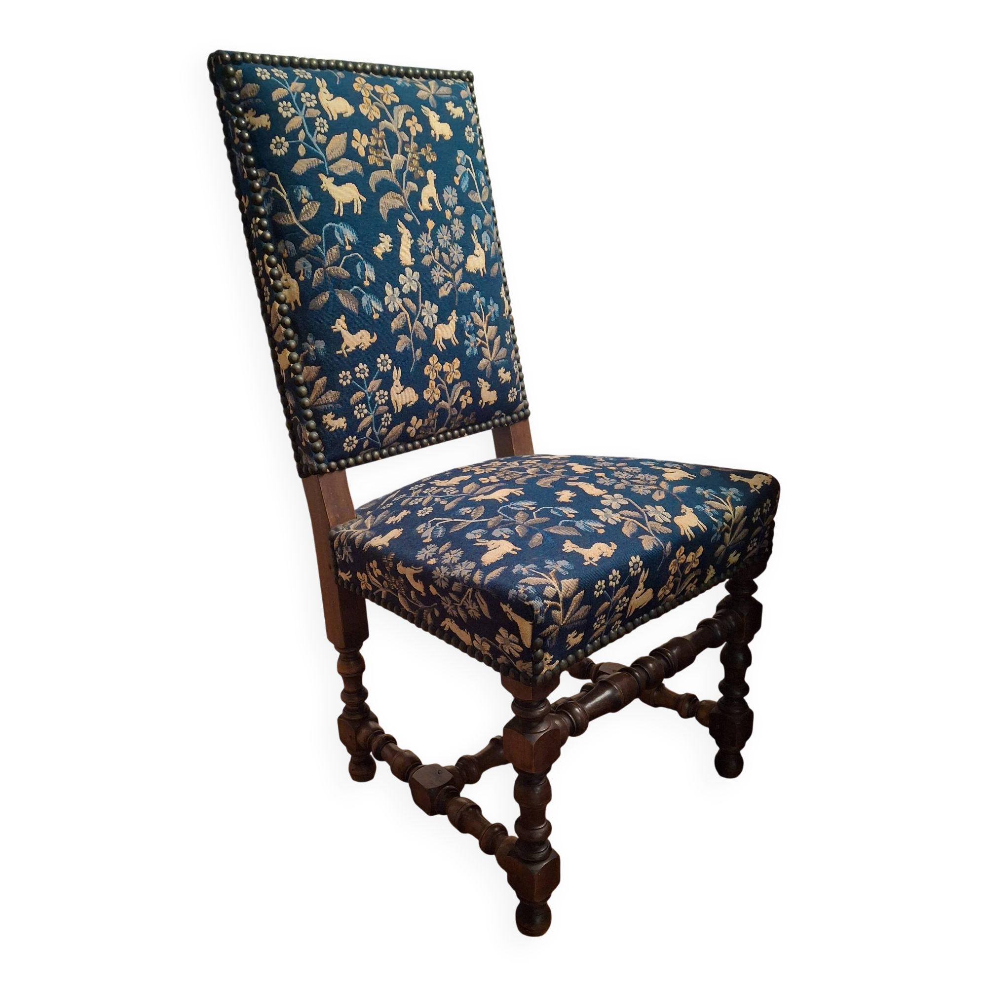 4 chairs in the Louis XIII style