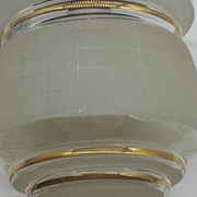 Art Deco chandelier / light fixture / pendant light, vintage, chrome