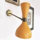 Pair of Italian design wall lights from the 1950s.