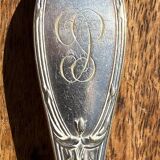 Set of 12 forks and 12 monogram spoons