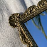 Antique bronze mirror