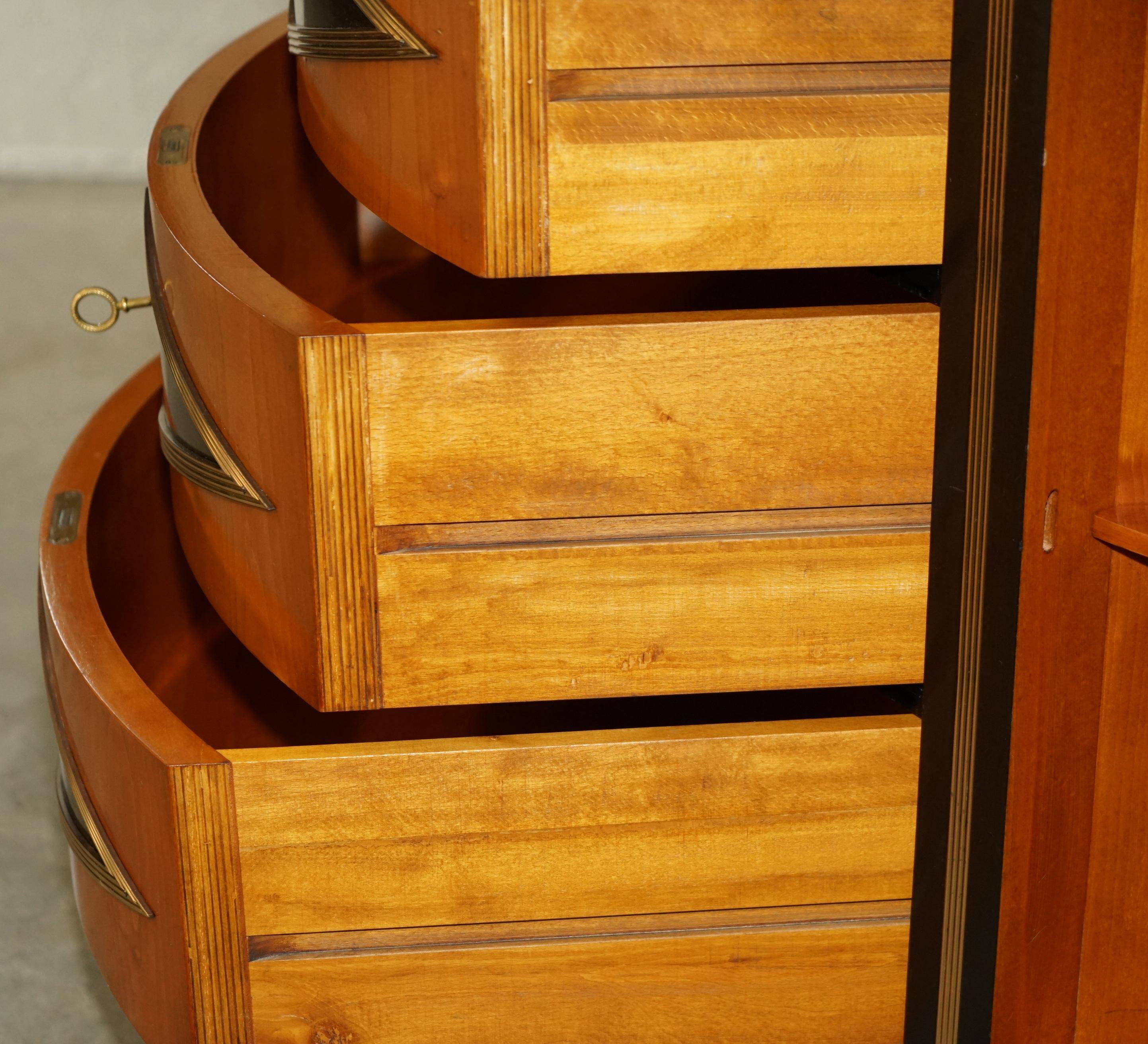 Buffet Demi-lune Satinwood & Laiton Colombo Mobili