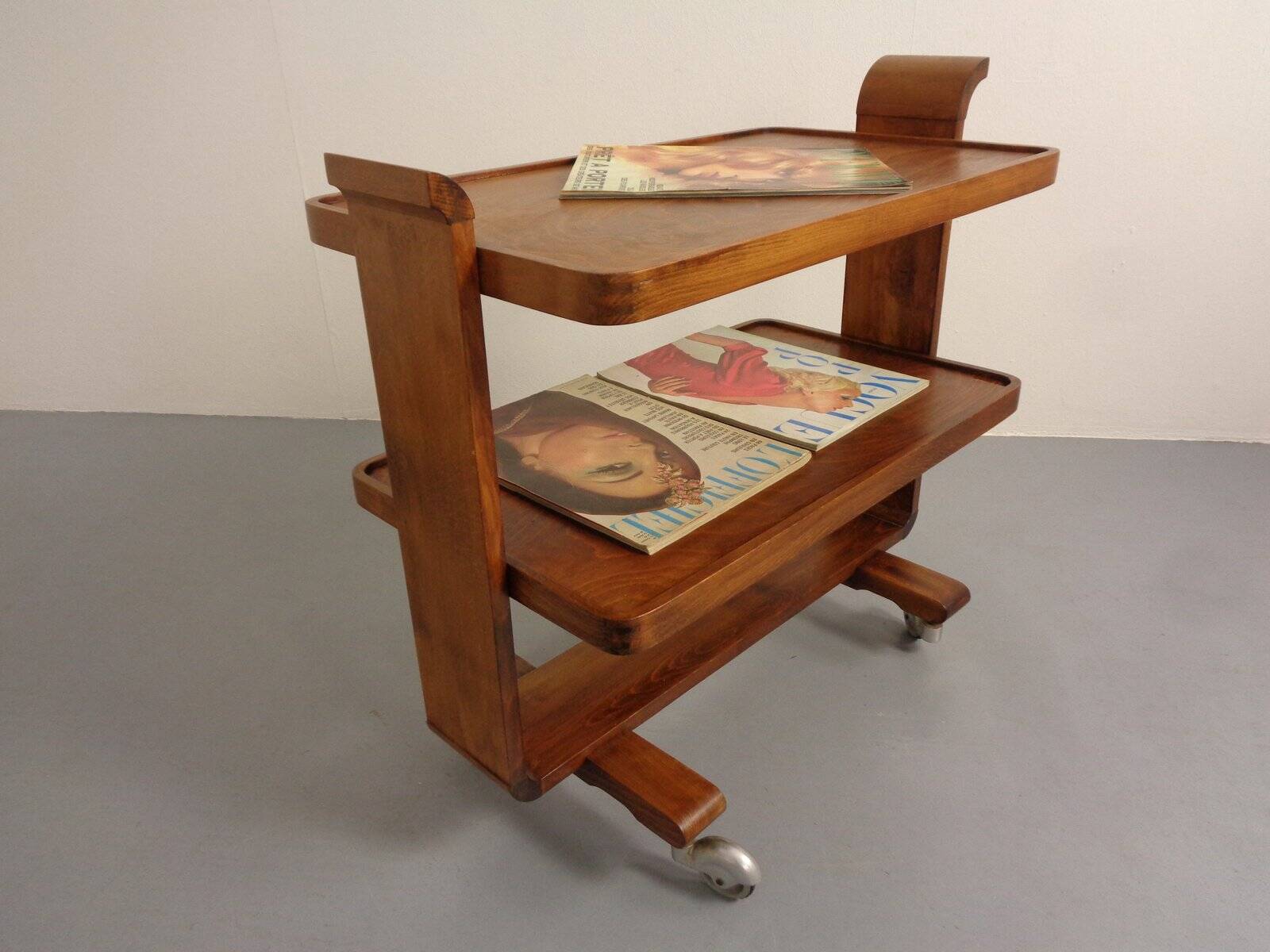 Art Deco Rollable Serving Cart, 1930s
