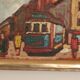 Original Mid Century Swedish Oil on Panel – “City II” by Wilhelm Henning –