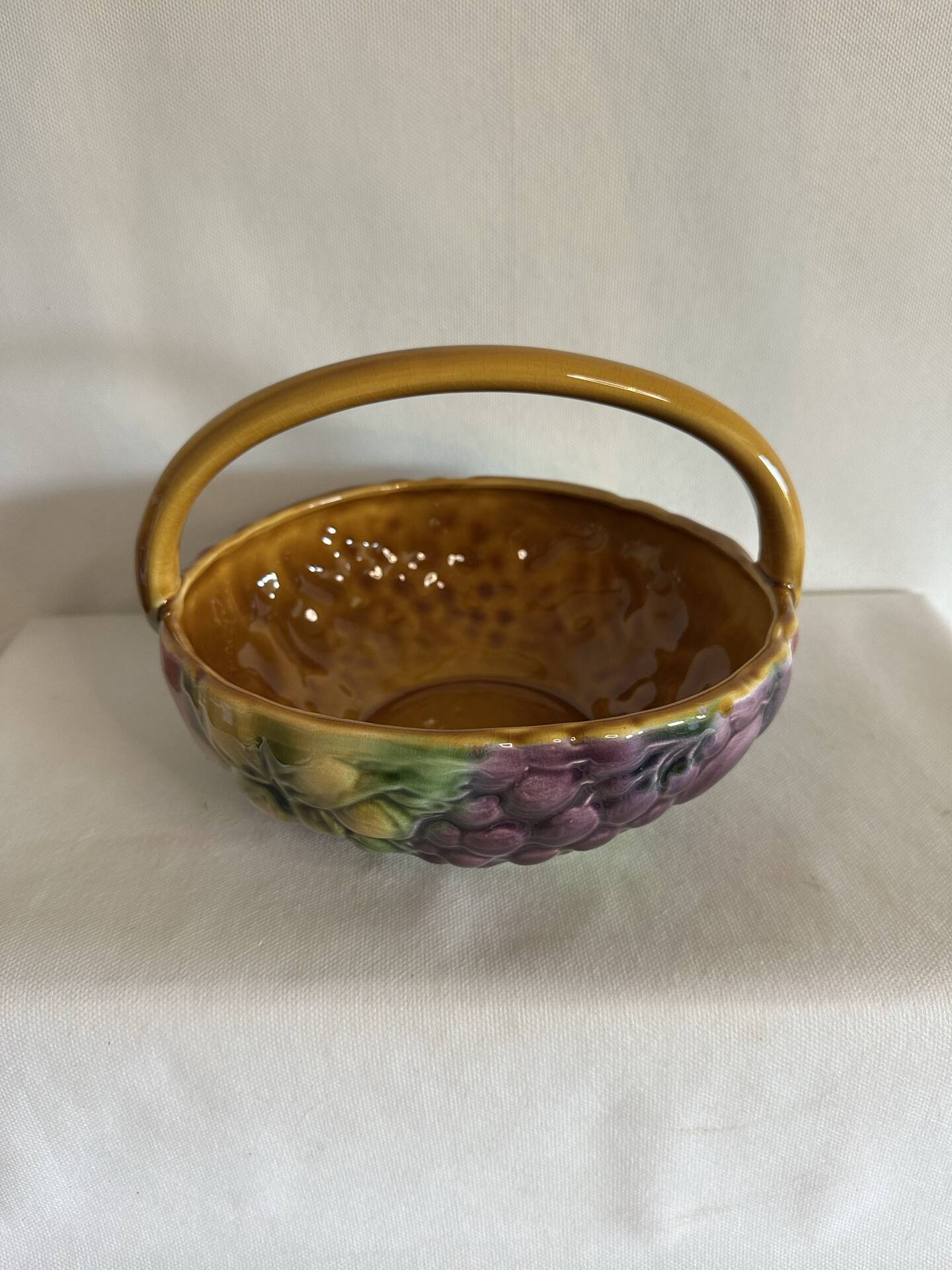 Fruit bowl in slipware – Longwy France