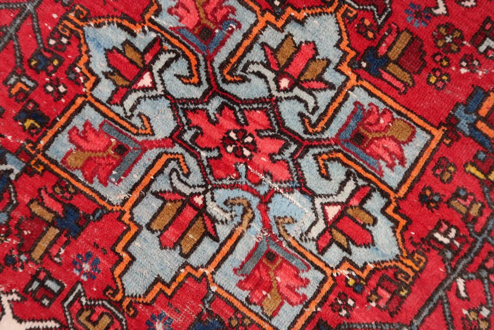 Handmade antique Persian Karajeh rug 90cm x 143cm, 1920s