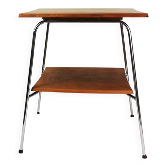 Bauhaus side table, Czechoslovakia, 1950s
