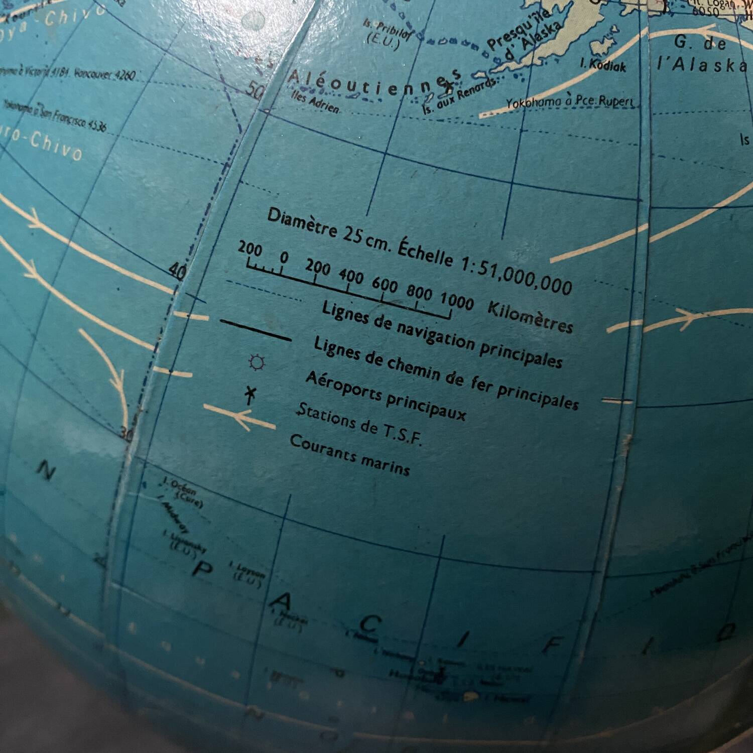 TARIDE globe from the 60s