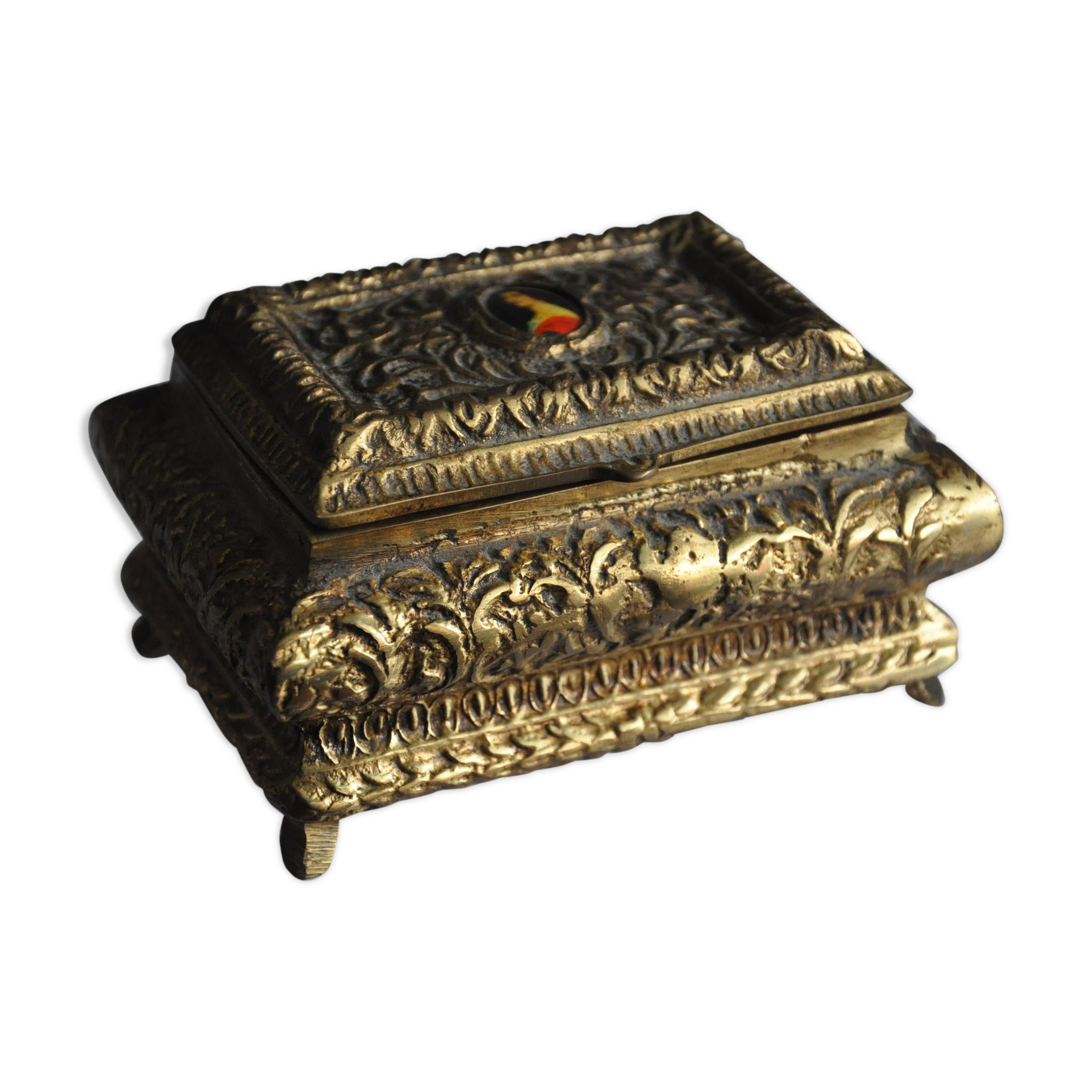 Brass jewelry box