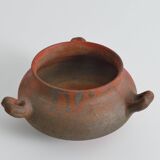 Studio Pottery Three-Handled Earthenware Ceramic Vessel