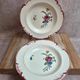 2 deep plates Longchamp Velars – ironstone – old floral pattern