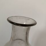 Ancienne grande bouteille soufflé collection verrerie