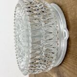 Vintage Glass Wall Or Ceiling Light, 1970s