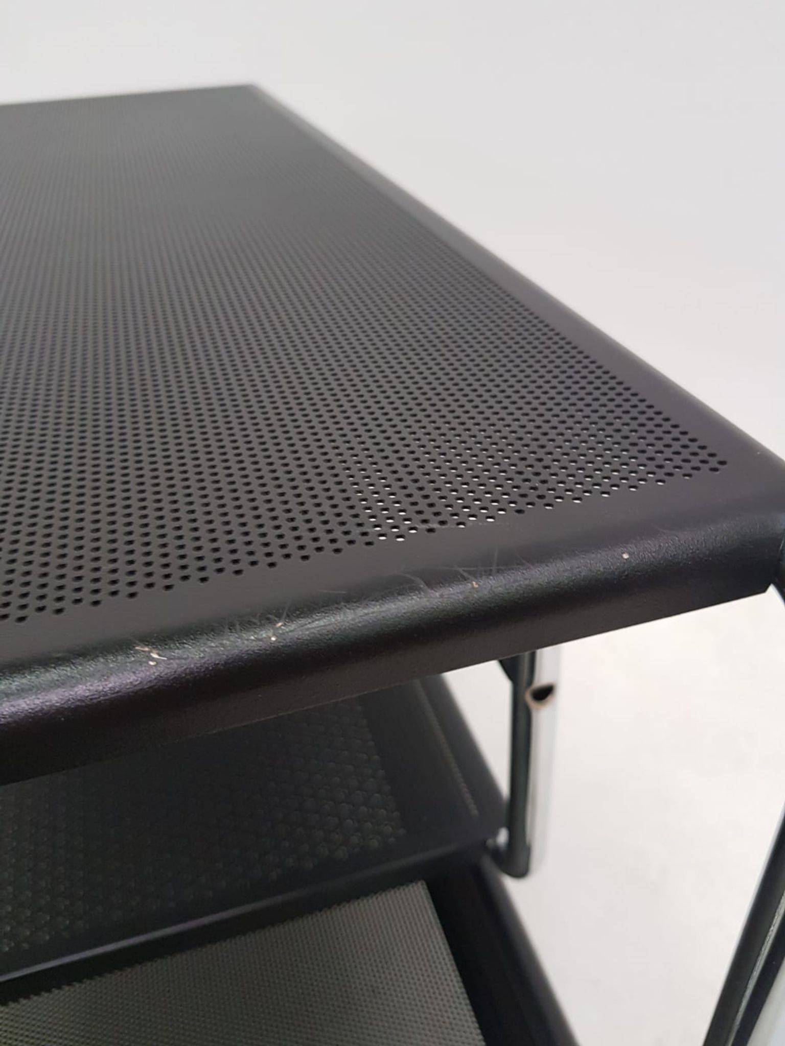 Habitat vintage metal perforated 1980s office apoint furniture