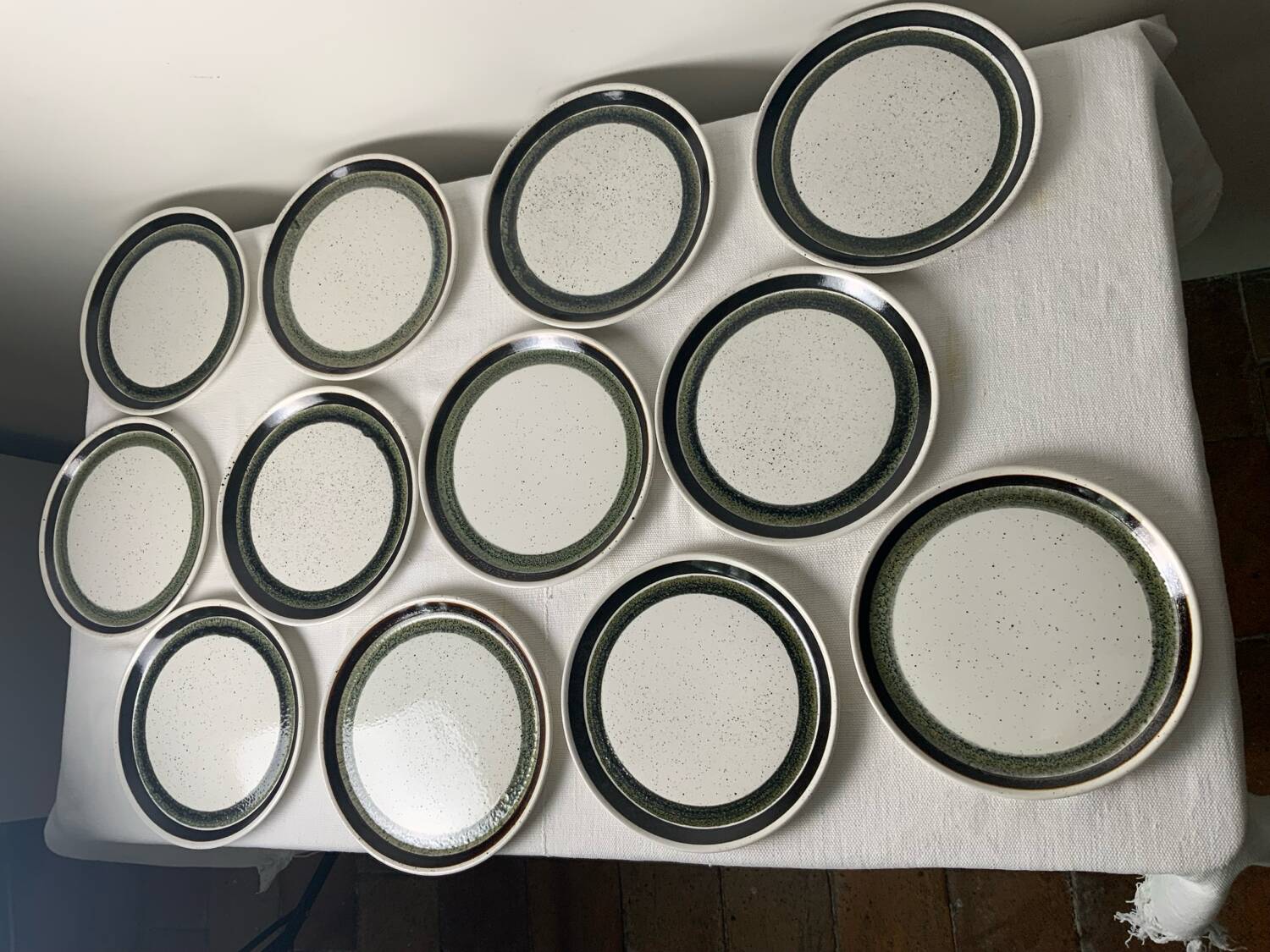 12 Vintage Dessert Plates