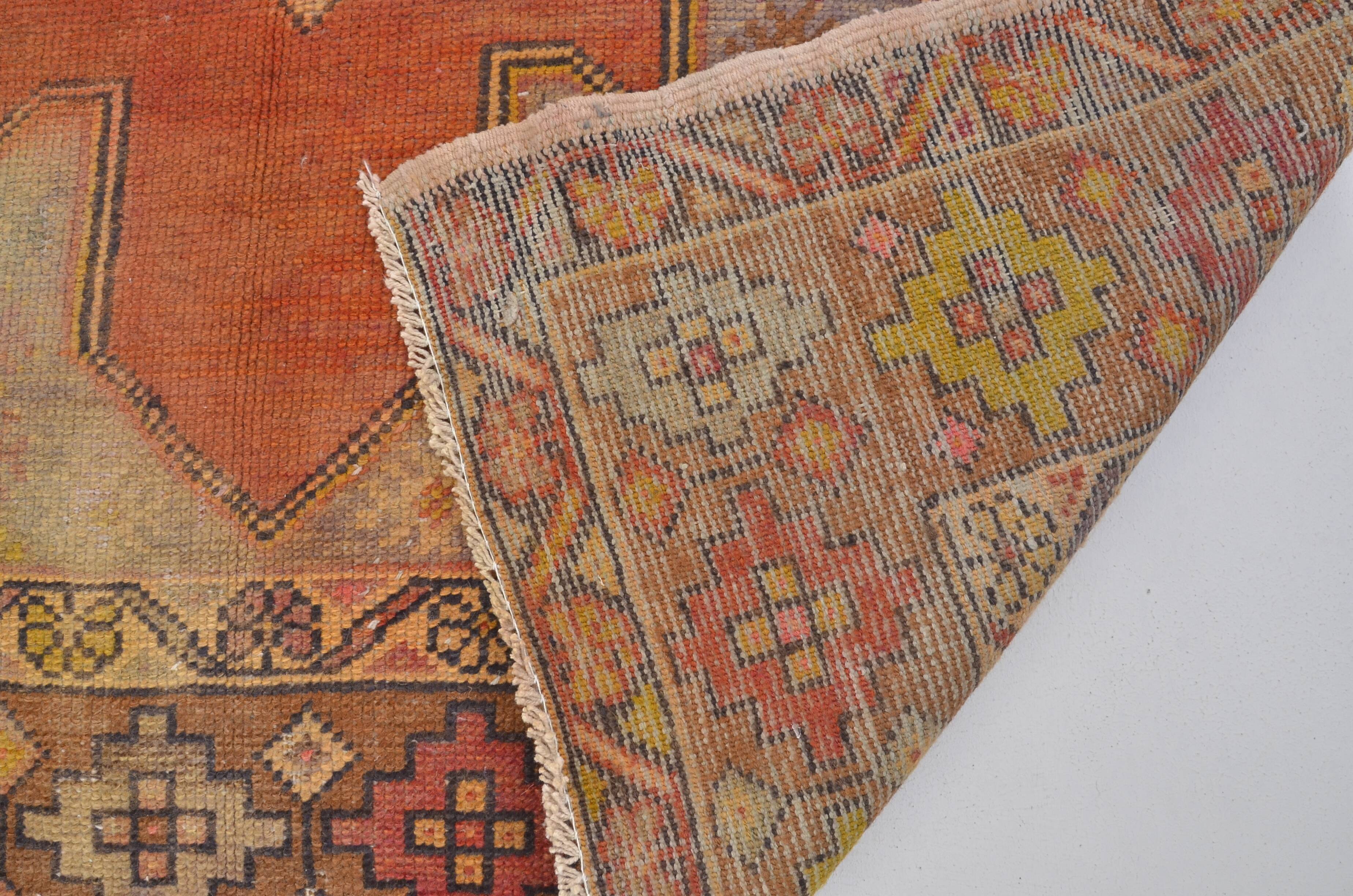Oushak Vintage Handmade Wool Rug